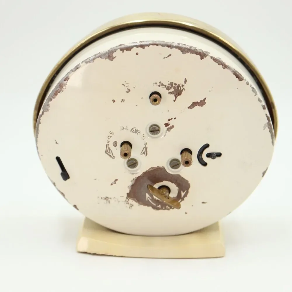 Vintage Westclox Big Ben Alarm Clock Wind Up Gold Trim Art Decor PARTS or REPAIR